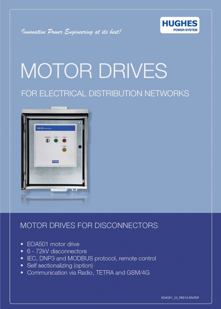 New EOA501 Motor drive for disconnectors