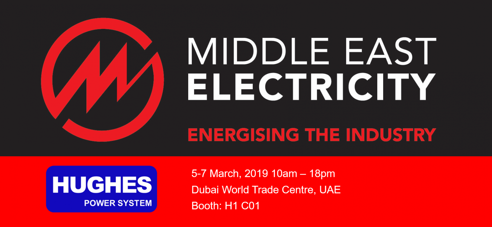 Hughes Power System will participate in MEE exhibition on 5-7th March, 2019, Dubai.