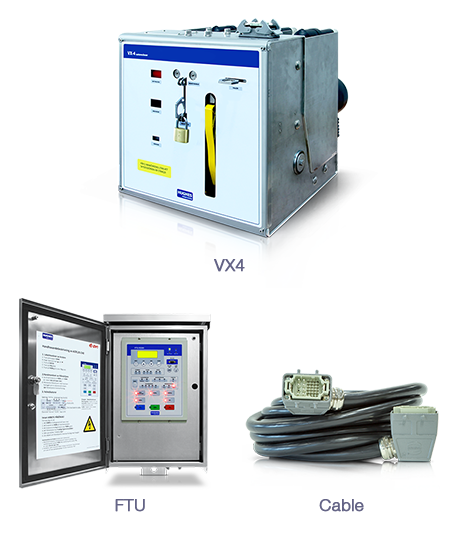 Hughes Power System substation kiosk autorecloser recloser 12kV 24kV 